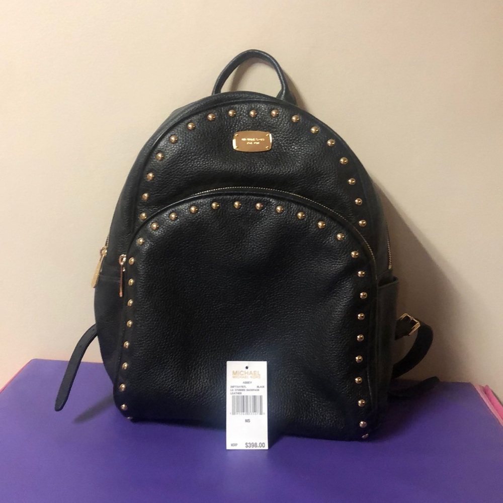 Michael Kors Abbey Backpack-Large/Black